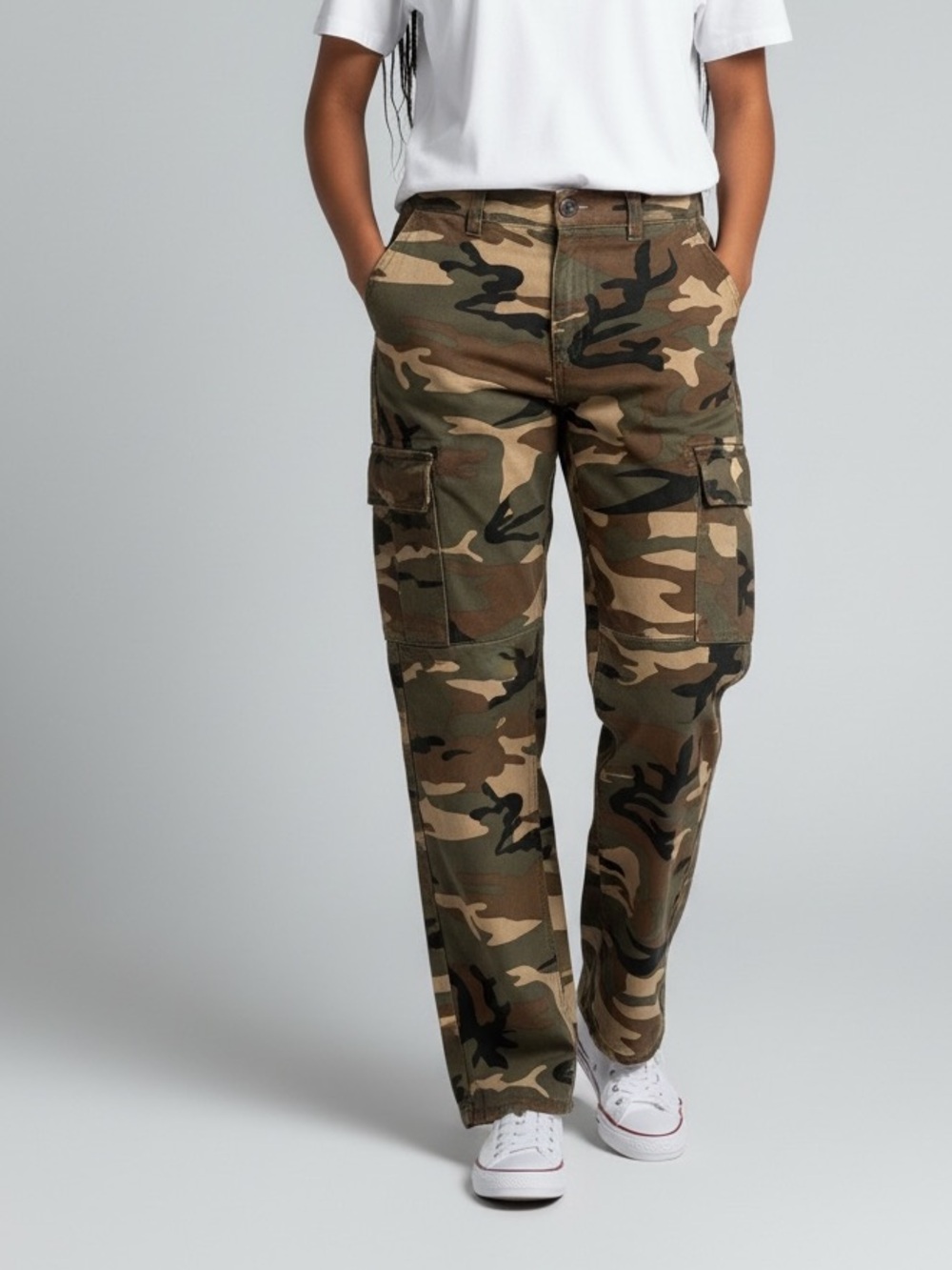 Camo Cargo Pants - Green Camouflage